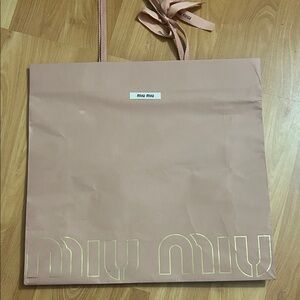 Miu Miu shopping bag